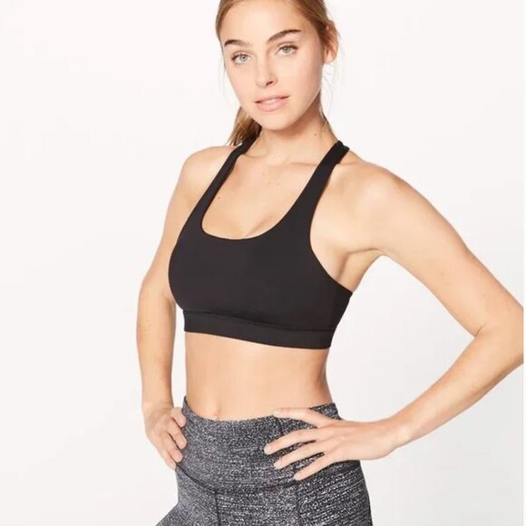 lululemon athletica Other - Lululemon Women's Training Invigorate Black Mesh Racerback Sports Bra Size 6